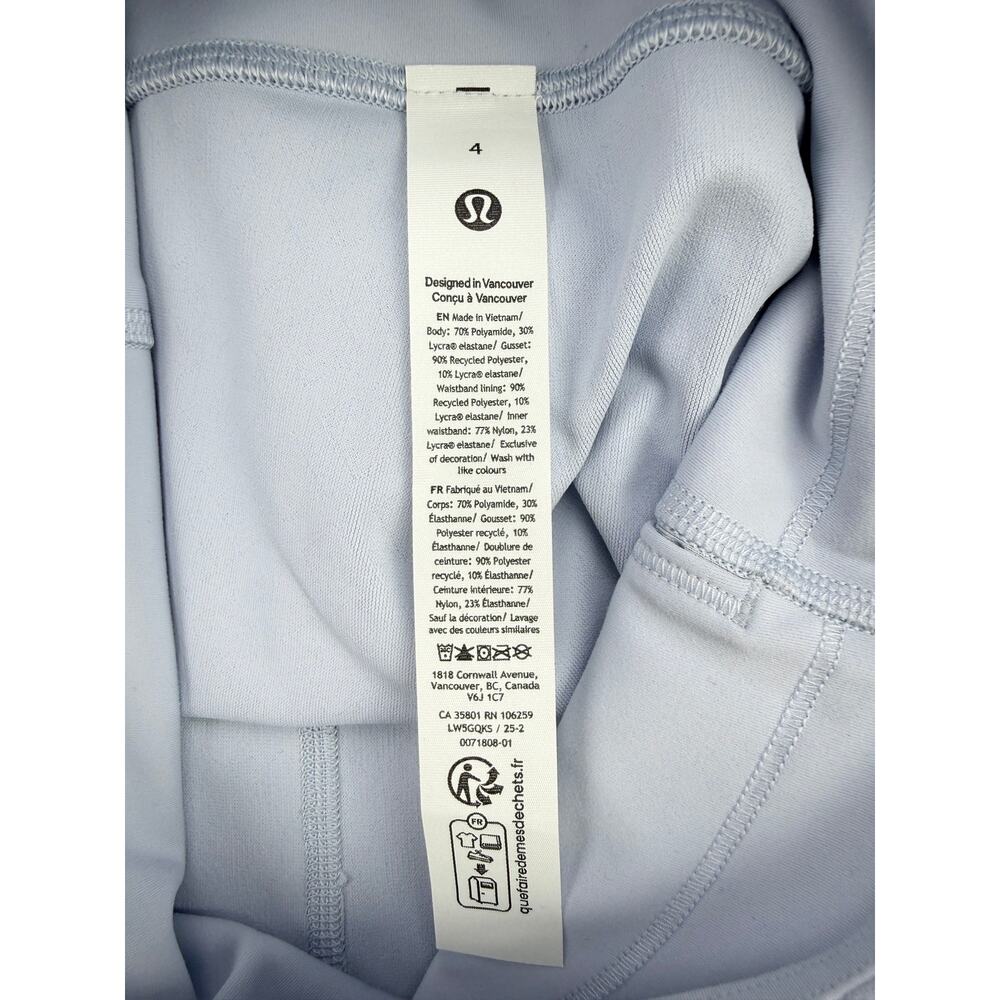 LULULEMON 3D Jacquard Diamond Train High-Rise Tight 25" Size 4 Starch Blue - Picture 8 of 9